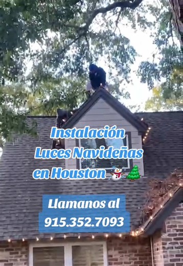 ¡Houston, ilumina tu Navidad YA! Instalación profesional. Trabajamos en todo Houston, contactanos al 915.352.7093 #sigueme_y_te_sigo #sigueme #houston #viral #tendencia