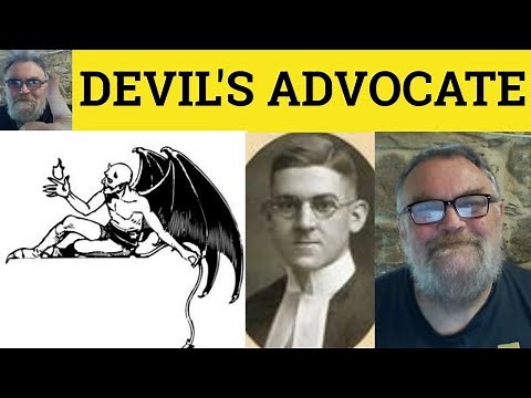 🔵 Devil's Advocate Meaning - Devil's Advocate Definition - Devil's Advocate Examples - Idioms