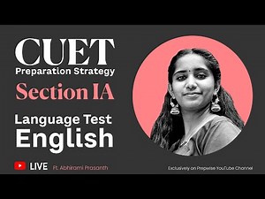 CUET 2022 Live 🔥 Section IA - Language Test (English) - Preparation Strategy 🔥 | CUET Malayalam