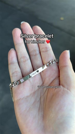 Custom Silver Bracelets for Couples