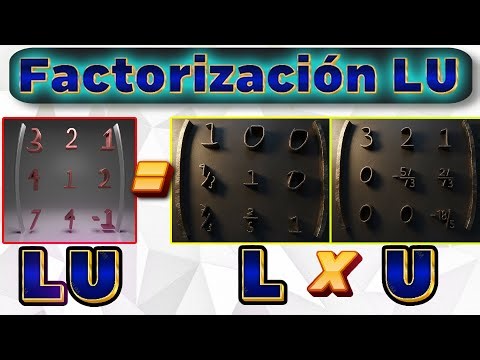 Factorización LU de una MATRIZ | Algebra Lineal