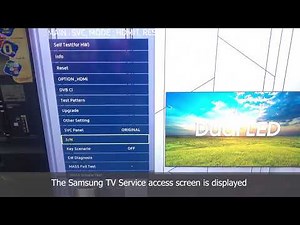 How to Enter any Samsung TV Secret Service Menu - TV reset, Check screen time for All Samsung TVs
