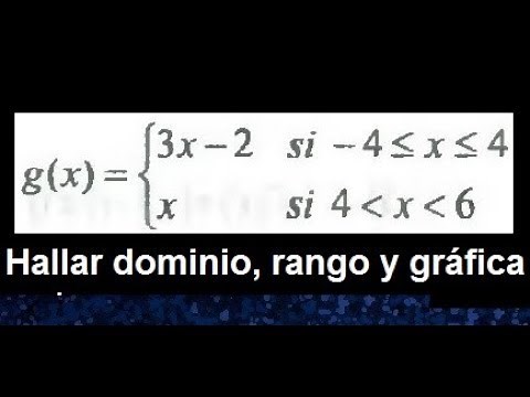 Dominio y rango de una función. dominio, rango y grafica de funciones con llaves