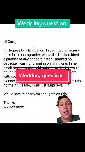 Photographer Requires Planners for Smooth Wedding Days
