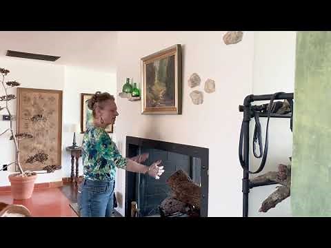 Removing soot from a stucco wall