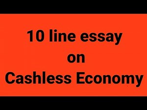 10line essay on cashless economy/essay on cashless economy/paragraph on cashless economy/credit card