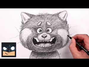 How To Draw Red Panda | Turning Red Sketch Art Lesson (Step by Step)