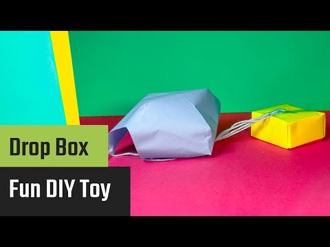 How to Make a Drop Box with Parachute – Cool DIY Toy from Paper and String