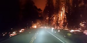 Highway Through Hell: Video Shows Driver's Escape from Valley Fire Inferno