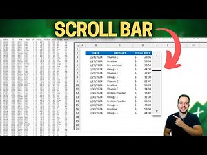 How to make a Interactive Scroll Bar in Excel to Summarize the Data Set | Dashboards, Reports etc