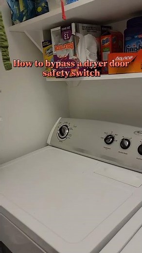 How to bypass a dryer door switch 😲 😱
