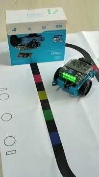 mBot2 line follower- Obstacles avoider Scratch program