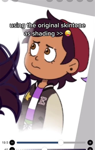 please don’t whitewash characters even as a joke it’s just so nasty | using the original skin color as shading