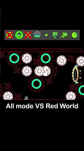 All mode vs Red World #geometrydash
