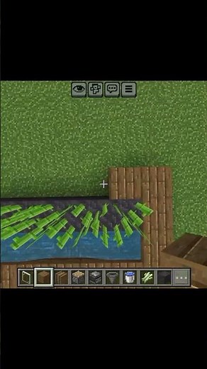 How to Build a FULL AUTO Sugarcane Farm! 🎋 #Minecraft