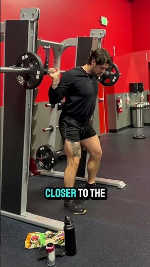 ‼️Smith Machine Back Squat For Glutes‼️