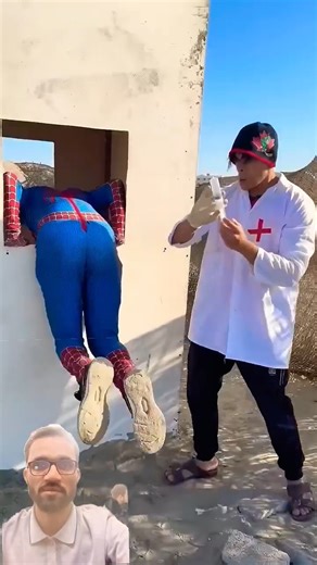 Doctor vs Spiderman 😂 । Funny Injection Comedy । Spiderman injection shorts video