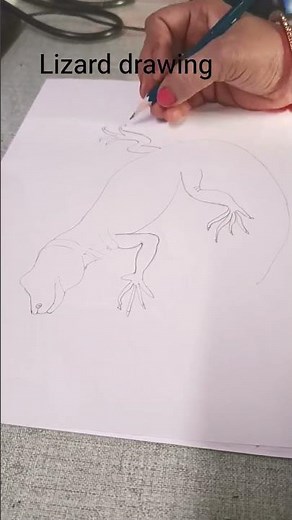 How to draw a Lizard 🦎 # easy drawing # art 🙂