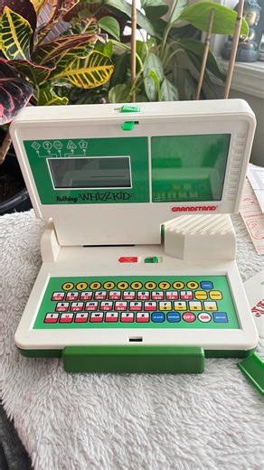 Vintage 1986 Vtech Talking Whiz Kid Learning Laptop Computer Educational Works