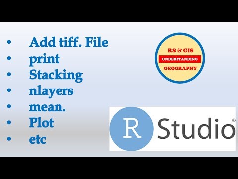 How to add tiff file in R Studio || stack file || nlayers || computing mean and plotting processes