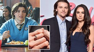 Who is Joel Courtney's fiancée Mia Scholink?