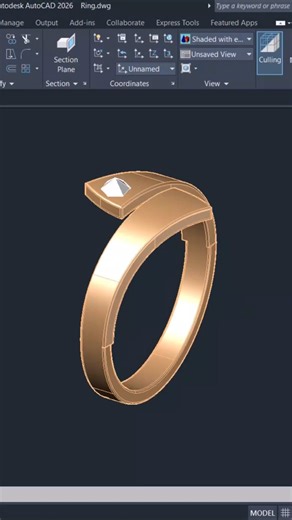AutoCAD JEWELLERY Design #autocadtips #jewellerydesign #autocaddesign #sabeercad #jewellerycad