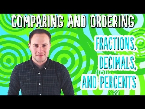 Comparing and Ordering Fractions, Decimals, and Percents