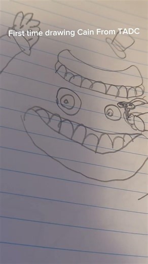 First time EVER drawing Cain from TADC (PLZ no hate...)#fnaf #poppyplaytimecapitulo2 #tadcpomni.....