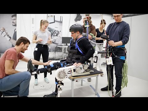 Walking on Uneven Ground with VariLeg Variable Stiffness Lower Limb Exoskeleton