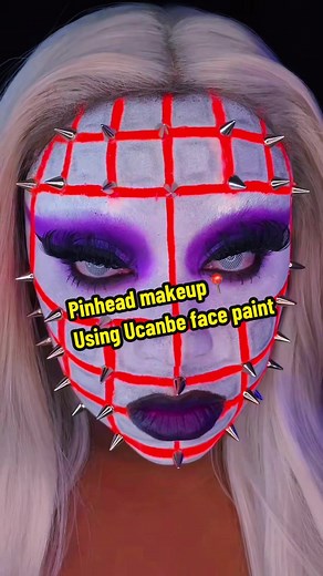Pinhead Makeup Tutorial Using UCANBE Grease Paint
