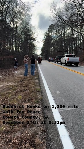 What an amazing thing to witness! #MonksWalkforPeace #Peace #CowetaCounty #Foryou