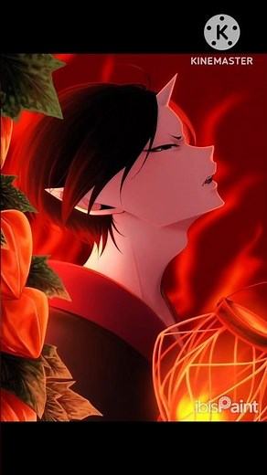 地獄(鬼灯様)と天国(白澤様)をイメージして描いた絵のメイキング【鬼灯の冷徹】