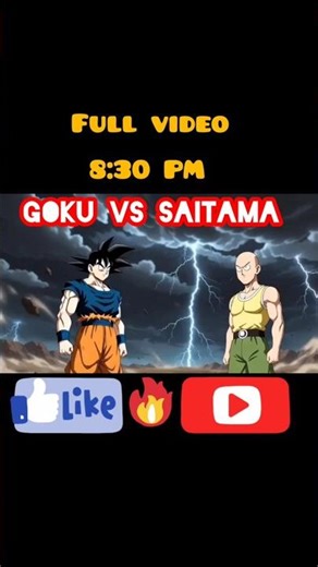 Goku vs Saitama – The Final Battle 🔥 #goku #saitama #shorts