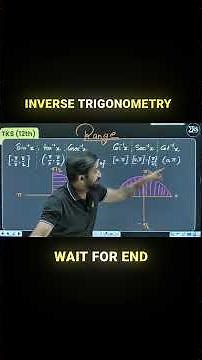 Inverse Trigonometry Range I Class 12 & JEE | #thekushwahasir