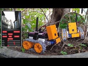 Spy Tank Remote Control with Camera ESP32-CAM 3D Printed | App controlled r/c mini spy tank