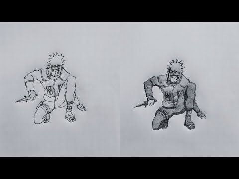 How to Draw Minato Namikaze (Step-by-Step) | Naruto Shippuden Fan Art Tutorial