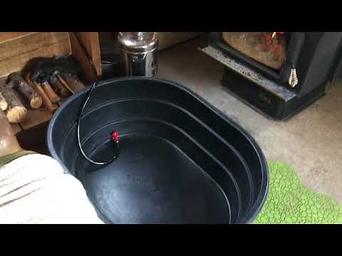Off Grid Living: My Bath/Shower Solution In The Wintertime