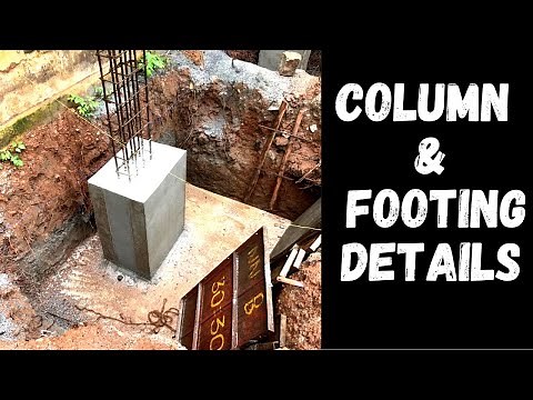 RCC Column and footing details for residential building. A2Z Construction Details