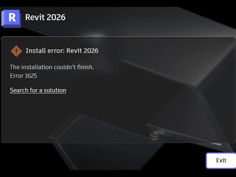 Fix Autodesk Installation Error 1625