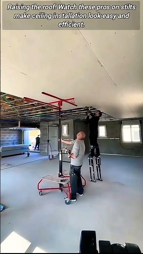 Ceiling install hacks: Stilts make it easy!