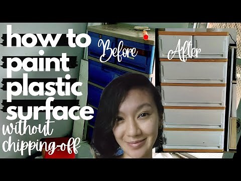 DIY: HOW TO PAINT PLASTICS w/o PEELING | NO SANDING | OROCAN DRAWER MAKE-OVER | After 2 WEEKS Update