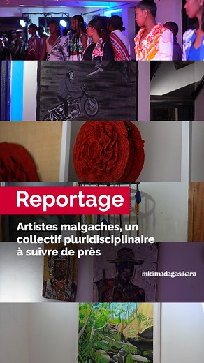 Un collectif d’artistes malgaches pluridisciplinaires met en lumière la richesse culturelle et la diversité créative de Madagascar. À travers la peinture, la photographie, la sculpture et la performance, ces créateurs interrogent l’identité, la mémoire et les mutations contemporaines de l’île. Une scène artistique dynamique à suivre de près. - 📹 Retrouvez l'intégralité de la vidéo via le lien en commentaire #Madagascar #Art | Midi Madagasikara