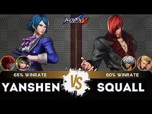 KOF XV ▰ YANSHEN (Sylvie/Najd/Elizabeth) 🆚 SQUALL (K'/Benimaru/Iori) 🎞️Replay Match - 11/25