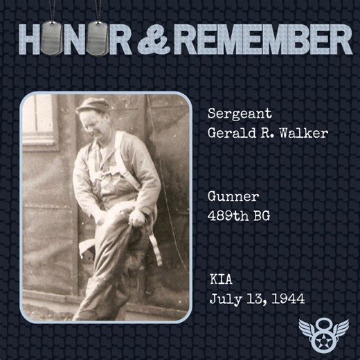 🕊️ One airman. One story. One of 26,000 who gave everything. Sergeant Gerald R. Walker is among the many brave members of the Eighth Air Force who never returned home. Their legacy lives on, and now, you can be part of honoring that sacrifice. The Honor & Remember program offers you a meaningful way to participate: With a $100 donation, you can sponsor the name of a fallen airman that will be displayed on a dog tag in the upcoming “Service Above Self” exhibit, set to open in 2026 at the Nationa