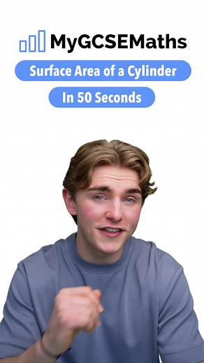 Surface Area of a Cylinder #surfacearea #3dshapes #cyclinder #gcsemaths #gcsemathsrevision #foryou #fyp