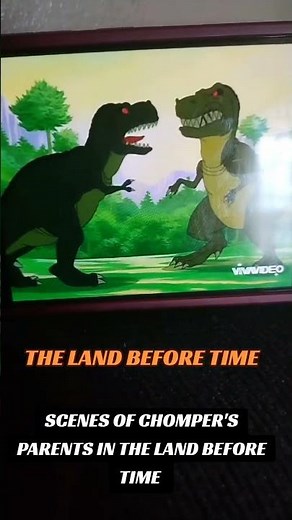 SCENES OF CHOMPER'S PARENTS IN THE LAND BEFORE TIME