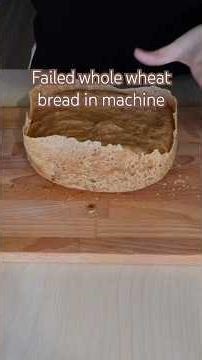 Failed whole wheat bread in machine. #bread #recipe #breadmachine #breadmaking #homemade