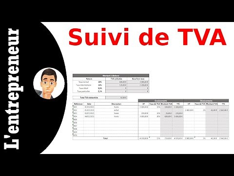 Faire un suivi de TVA sur Excel