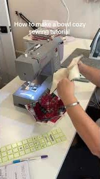 Sewing tutorial: how to make a bowl cozy! They’re so easy to make & make a great gift!