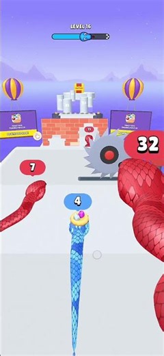 Snak run 3d Game 🎯 Gameplay #fun #shorts #viral #trending